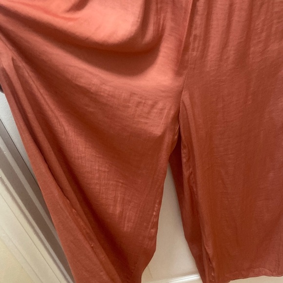 Naked Zebra Rust Cropped Jumpsuit - Picture 2 of 6